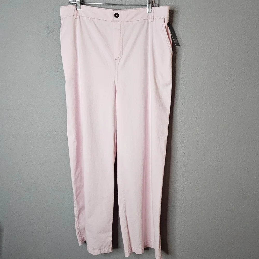 Wild Fable‎ Wide Leg Pink Pants Womens XL High Waist Pastel Academia Soft Girl